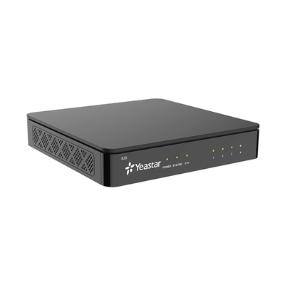 Conmutador IP SIP Yeastar para PYMES / 20 extensiones/ 10 llamadas simultaneas/ 2 puertos FXO