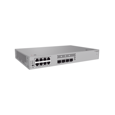 Switch de Acceso Gigabit Administrable PoE Capa 2 / 8 puertos 10/100/1000 Mbps (PoE) / 4 Puertos 2.5GE SFP Uplink / ERPS / IMGP Snooping / DHCP Snooping / PoE Perpetuo / 128 W / Administración Nube Gratis