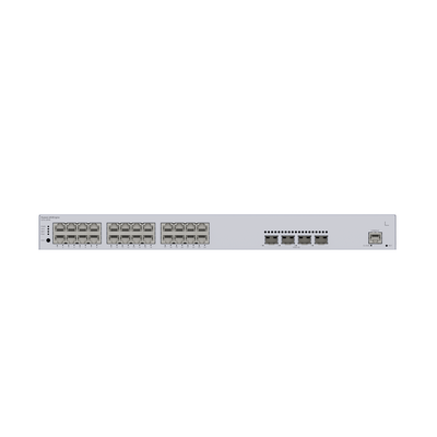 Switch de Distribución/Core Gigabit Administrable PoE Capa 3 / 24 puertos 10/100/1000 Mbps (PoE) / 4 Puertos 10GE SFP+ Uplink / ERPS / Rutas Estáticas / iStack / PoE Perpetuo / 400W / Administración Nube Gratis