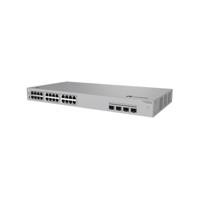 Switch de Acceso Gigabit Administrable PoE Capa 2+ / 24 puertos 10/100/1000 Mbps (PoE) / 4 Puertos 2.5GE SFP Uplink / ERPS / Rutas Estáticas / PoE Perpetuo / 400 W / Administración Nube Gratis
