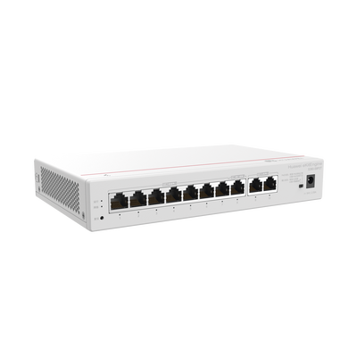 HUAWEI eKit - Router Multi-Servicio / 2 puerto 10/100/1000 Mbps(WAN) / 1 puerto 10/100/1000 Mbps(WAN/LAN) PoE / 7 puertos 10/100/1000 Mbps(LAN) PoE / 124W / Rendimiento 2 Gbps / Controla hasta 64 APs / Hasta 250 Clientes / Administración Nube Grati