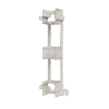 Bracket para Montaje de Regleta S66, Acepta 1 regleta M150, 6 conectores de 25 pares
