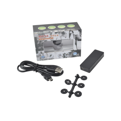 Camara Oculta en Boton / Memoria de 8GB / Grabación de vídeo y audio / Captura de fotografías