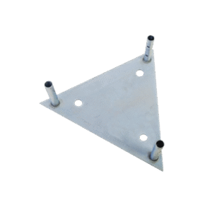 Base para Tramo STZ60G con Placa 1/2", Niple de 3/4", Galvanizado por Inmersión en Caliente.