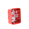 Caja de Montaje en Pared para Bocina y Bocina con Lampara Estroboscopica y para montaje en Techo de Bocinas, Color Rojo