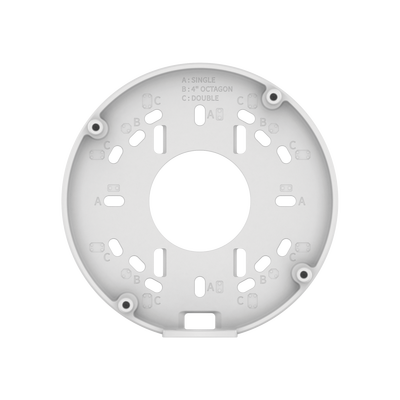Caja de conexion para tipo Domo y Flat-eye Hanwha QNE-8011R, QNE-8021R, QND-6011, QNV-C8083R, QNV-C9083R