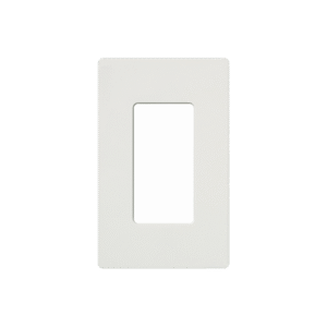 Placa de pared 1 espacio, para atenuador (dimmer), apagador ó control remoto inalámbrico LUTRON.