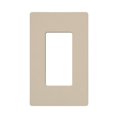 Placa de pared 1 espacio, para atenuador (dimmer), apagador ó control remoto inalámbrico LUTRON. Placa de pared 1 espacio, para atenuador (dimmer), apagador ó control remoto inalámbrico LUTRON.