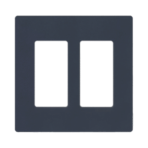 Placa de pared 1 espacio, para atenuador (dimmer), apagador ó control remoto inalámbrico LUTRON.