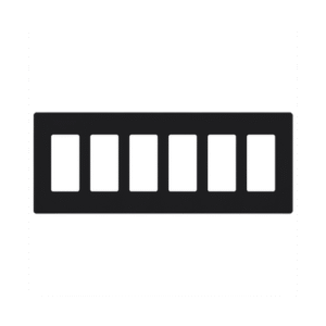 Placa 6 espacios pata dimmer o apagadores Lutron