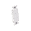 Caja de pared para contactos varios, 6 mini espacios.