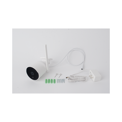 CAMARA BALA IP 2MP| WIFI | AUDIO DE 2 VIAS| ALMACENAMIENTO EN MICROSD| LENTE DE 4MM | ANGULO DE APERTURA 90 GRADOS IP65