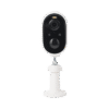 Cámara IP de Batería (Gran Angular) 3 Megapixel | WiFi | Audio Bidireccional | Batería Recargable 5200 mAh | IP65 |Exterior con Protección| Estadísticas de Energía | Detección de Humanos | Incluye Panel So