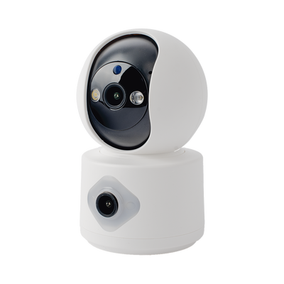 Camara doble lente 3mp| Wifi| autoseguimiento| Detección de movimiento| audio de 2 vias| almacenamiento hasta 128GB