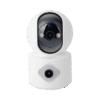 Camara doble lente 3mp| Wifi| autoseguimiento| Detección de movimiento| audio de 2 vias| almacenamiento hasta 128GB