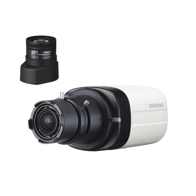 Kit de camara Box SCB6003 y Lente Computar de 8.5 a 50mm