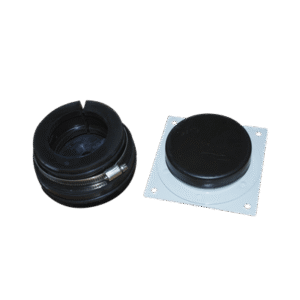 Placa y Goma pasamuro para cable coaxial de 1-1/4" Placa y Goma pasamuro para cable coaxial de 1-1/4"