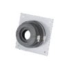 Placa y goma pasamuro para cable coaxial de 1/2"