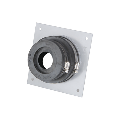 Placa y goma pasamuro para cable coaxial de 1/2"