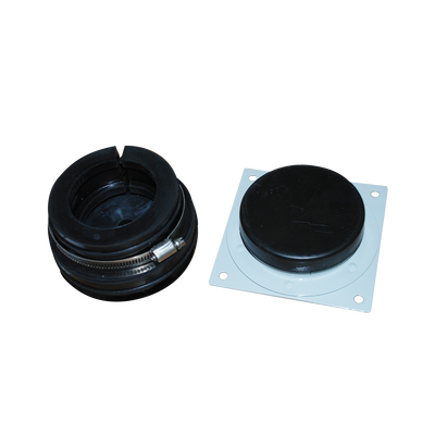 Placa y Goma pasamuro para cable coaxial de 7/8"
