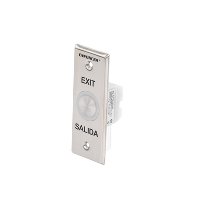 Botón de salida con aro iluminado color verde y rojo / IP65 / Buzzer / función toggle (enclavado) / Función temporizado / dos salidas de contacto NC/NO/ placa de acero inoxidable Botón de salida con aro iluminado color verde y rojo / IP65 / Buzzer / función toggle (enclavado) / Función temporizado / dos salidas de contacto NC/NO/ placa de acero inoxidable