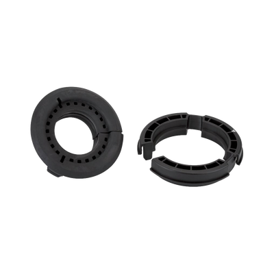 Bota pasamuro de 4". Incluye 1 orificio para cable coaxial de 1-5/8"