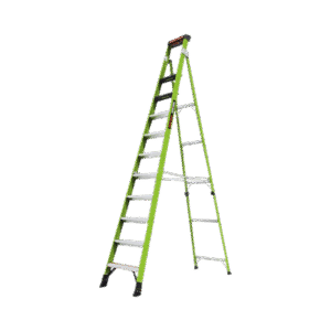 Escalera de 3.65 m Capacidad máxima de 170 Kg, inclinada, de fibra de vidrio con almohadilla de pared giratoria. Escalera de 3.65 m Capacidad máxima de 170 Kg, inclinada, de fibra de vidrio con almohadilla de pared giratoria.