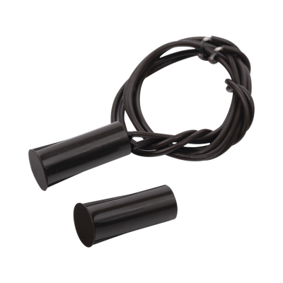 Contacto magnético para puertas y ventanas aluminio y madera de empotrar color café /GAP: 19mm