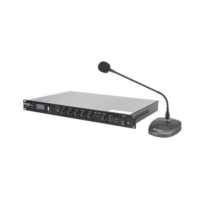 KIT de Amplificador de 120W Modelo SF120DTB | más Micrófono de Escritorio Modelo SF621A KIT de Amplificador de 120W Modelo SF120DTB | más Micrófono de Escritorio Modelo SF621A