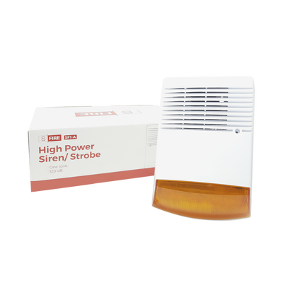 Sirena estrobo / Exterior/ 120dB / Luz intermitente / IP65 Sirena estrobo / Exterior/ 120dB / Luz intermitente / IP65