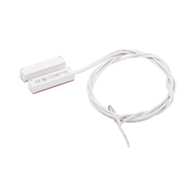 Contacto magnético para puertas y ventanas con cable de 45 cm color blanco / GAP: 12 mm