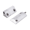 Contacto Magnético para Piso, Salida Dual NC/NA, GAP 65mm, Cubierta de Aluminio con 55cm de Cable Blindado
