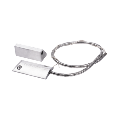 Contacto magnético para piso uso rudo con 55cm de cable blindado / GAP 80mm / NC