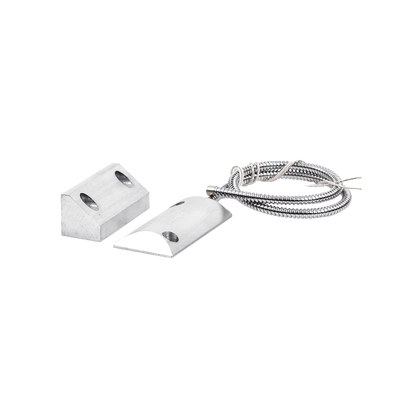 Contacto magnético para piso uso rudo con 55cm de cable blindado / GAP 80mm / NC