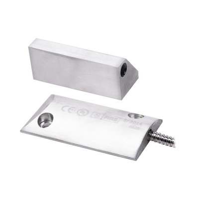 Contacto magnético para piso uso rudo con 55cm de cable blindado / GAP 80mm / NC