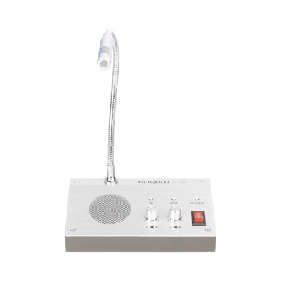 Sistema de Intercomunicación | Ideal para Ventanillas | Audio de voz de dos vías | 12V/1A 3W | Micrófono Interior + Micrófono Exterior