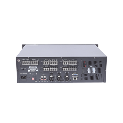 Mezclador Amplificador de Audio - 4 zonas de 240W RMS Hasta 960W | 4 Canales | 5 Entradas | MP3 Tuner USB/SD | 1 Entrada de Micrófono Mezclador Amplificador de Audio - 4 zonas de 240W RMS Hasta 960W | 4 Canales | 5 Entradas | MP3 Tuner USB/SD | 1 Entrada de Micrófono