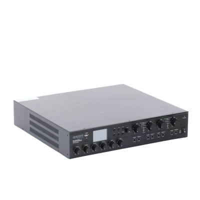 Amplificador Mezclador Matricial | 4 zonas | 240w por canal | 6 entradas | Receptor de medios