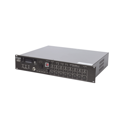 Controlador de Evacuación Por Voz | 500 W | 8 Zonas independientes | 4 entradas de audio y 2 entradas de micrófono