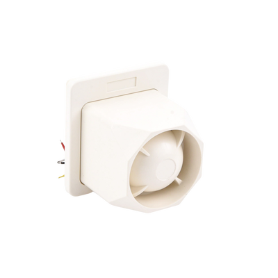 Sirena resistente para exterior con dos tonos no requiere gabinete