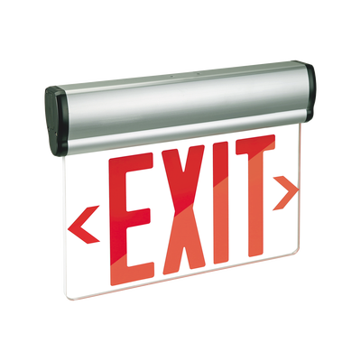 Señal de salida luminosa, una cara, color rojo Señal de salida luminosa, una cara, color rojo