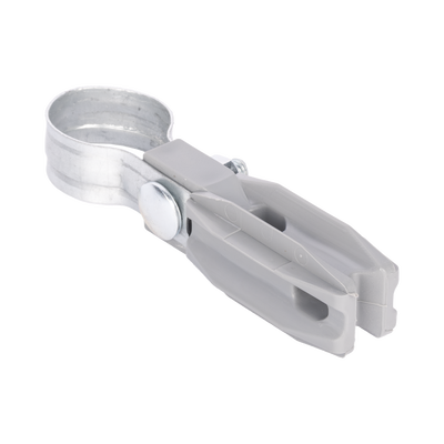 Aislador de paso o esquina de color GRIS con abrazadera incluida de 1 Pulgada para uso en poste cerco eléctrico Aislador de paso o esquina de color GRIS con abrazadera incluida de 1 Pulgada para uso en poste cerco eléctrico
