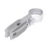 Aislador de paso o esquina de color GRIS con abrazadera incluida de 1 Pulgada para uso en poste cerco eléctrico Aislador de paso o esquina de color GRIS con abrazadera incluida de 1 Pulgada para uso en poste cerco eléctrico