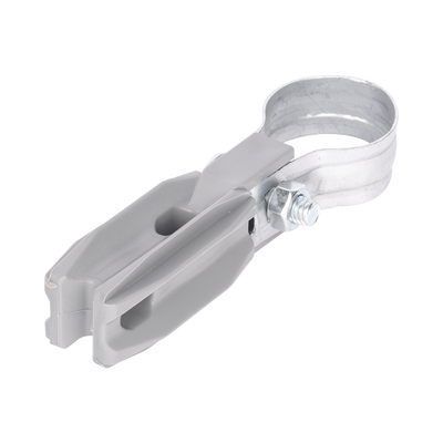Aislador de paso o esquina de color GRIS con abrazadera incluida de 1 Pulgada para uso en poste cerco eléctrico Aislador de paso o esquina de color GRIS con abrazadera incluida de 1 Pulgada para uso en poste cerco eléctrico