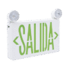 Letrero de Emergencia LED DUAL de SALIDA con Luz de Emergencia/Montaje Universal (pared, lateral o Techo)/Batería de Respaldo Incluida