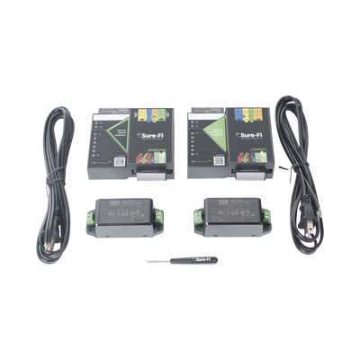 Convertidor de lectora para control de acceso (cableado a inalámbrico) / 1 Wiegand / 2 Relevadores / 2 Entradas / Atraviesa hasta 1.6 KM En Construcción o Material