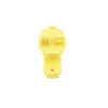Aislador de Paso color Amarillo reforzado para cercos eléctricos, resistente al clima extremoso