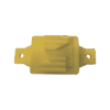 Aislador de Paso color Amarillo reforzado para cercos eléctricos, resistente al clima extremoso