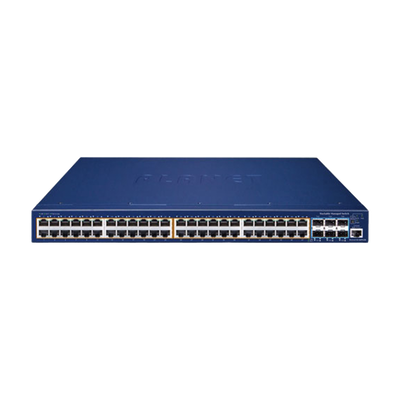 Switch Administrable Stacking Capa 3, 48 Puertos PoE Gigabit 802.3at, 6 Puertos SFP de 10 G, Incluye Fuente Redundante de 55 V cc Switch Administrable Stacking Capa 3, 48 Puertos PoE Gigabit 802.3at, 6 Puertos SFP de 10 G, Incluye Fuente Redundante de 55 V cc