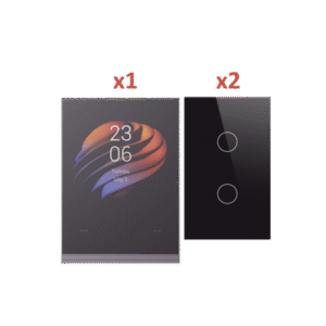 (Wifi) KIT 3 apagadores inteligentes ZigBee y 1 Pantalla de control touch táctil